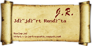 Jójárt Renáta névjegykártya