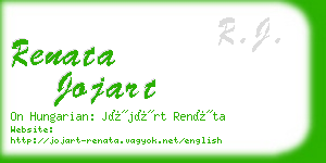 renata jojart business card